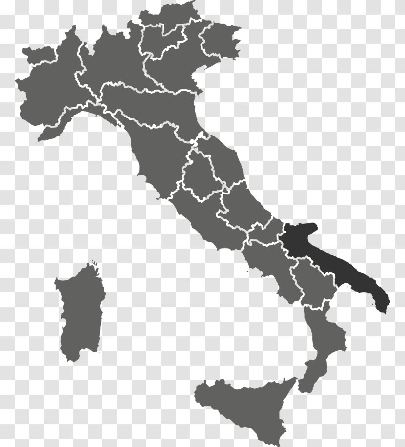 Regions Of Italy Lombardy Map - Royaltyfree Transparent PNG