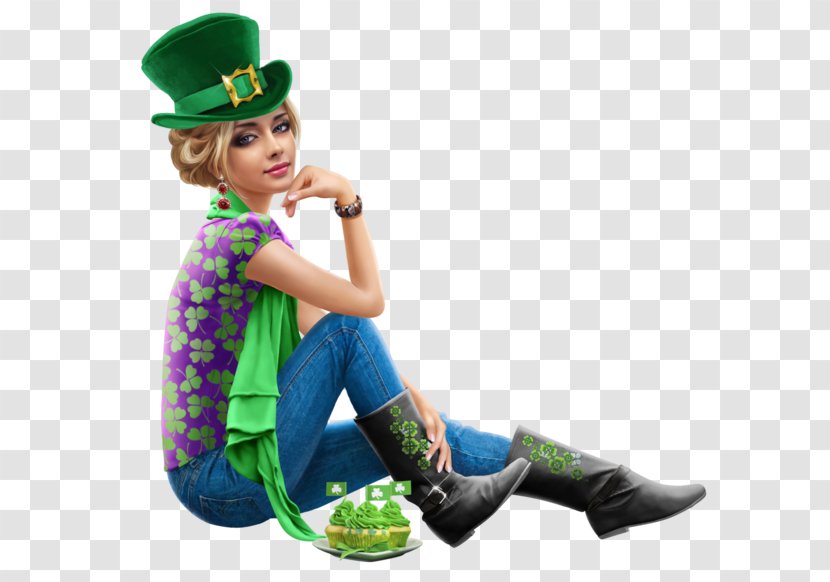 Saint Patrick's Day 17 March Woman - Photofiltre Transparent PNG