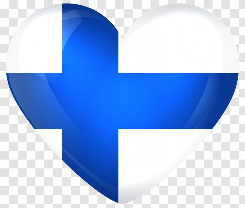 Flag Of Finland Heart National - Gallery Sovereign State Flags - FINLAND Transparent PNG