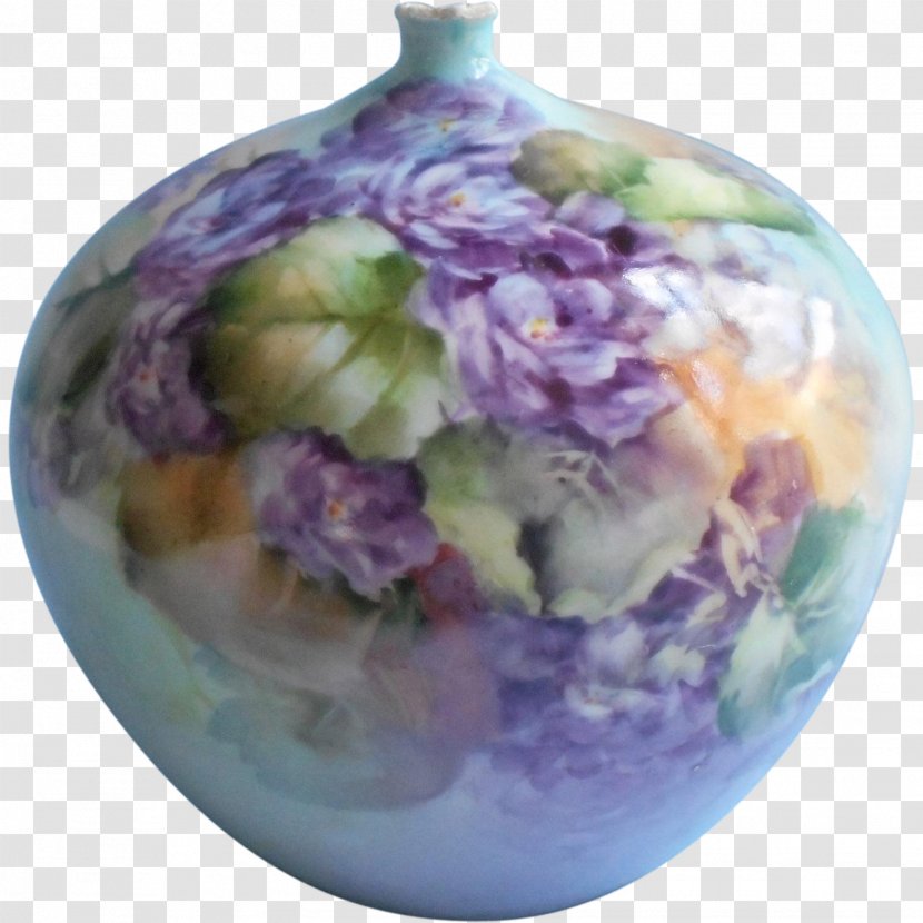 Vase Porcelain African Violets Plate Pottery Transparent PNG