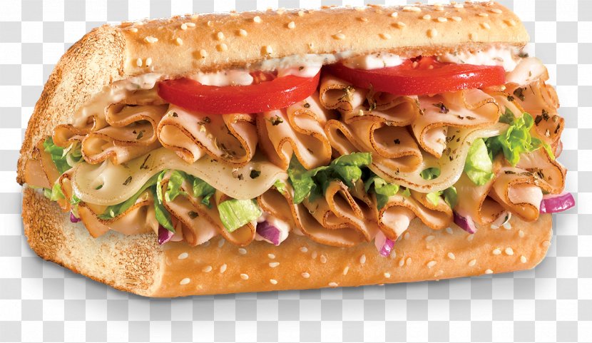 Submarine Sandwich Turkey Fast Food Cheesesteak Delicatessen - American - Sandwiches Transparent PNG