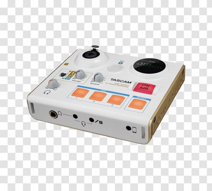 Microphone TASCAM MiNiSTUDIO Personal Creator Audio Interfaces Broadcasting - Xlr Connector Transparent PNG