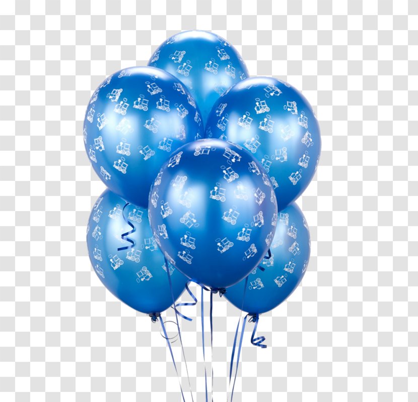 Cluster Ballooning Blue Printing - Balloon Transparent PNG