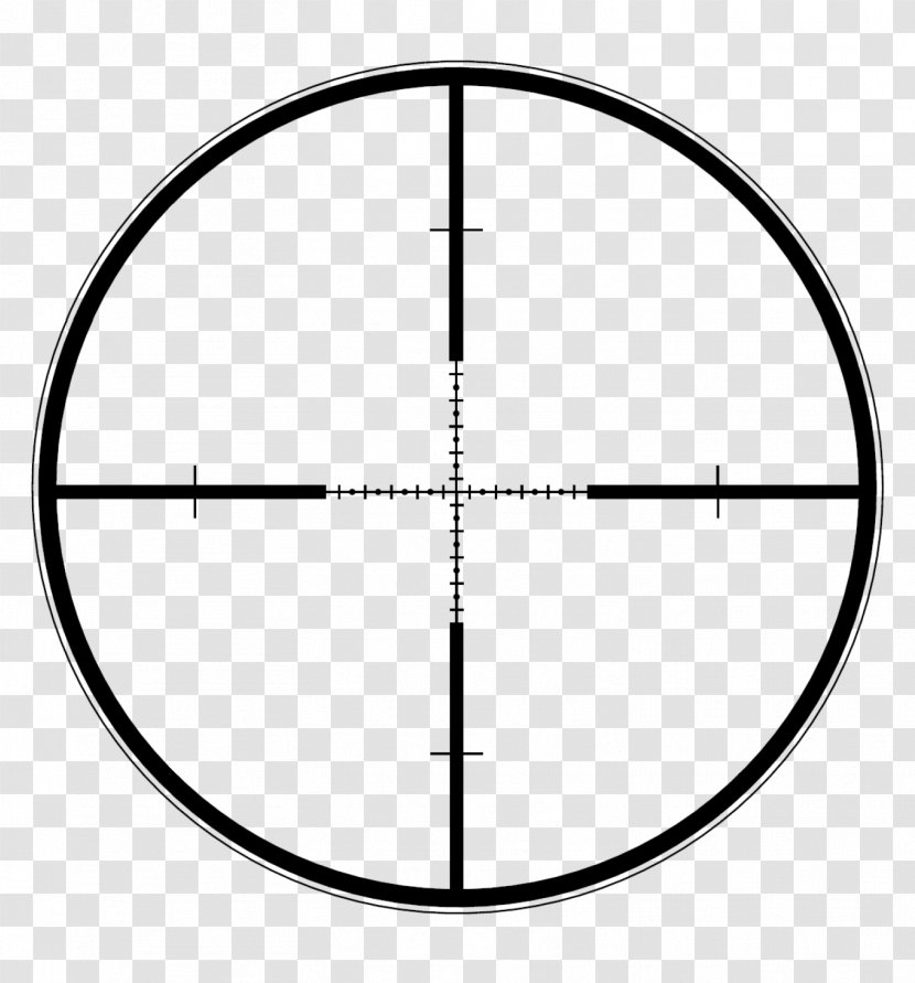 Military Telescopic Sight Reticle Absehen Optics - Symbol - Photography Template Download Transparent PNG