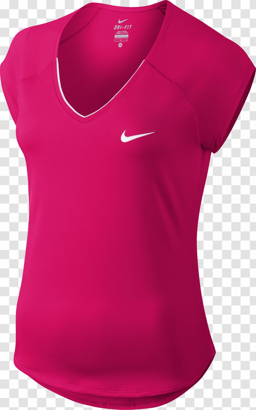 T-shirt Clothing Top Sleeveless Shirt - Red - Nike Transparent PNG