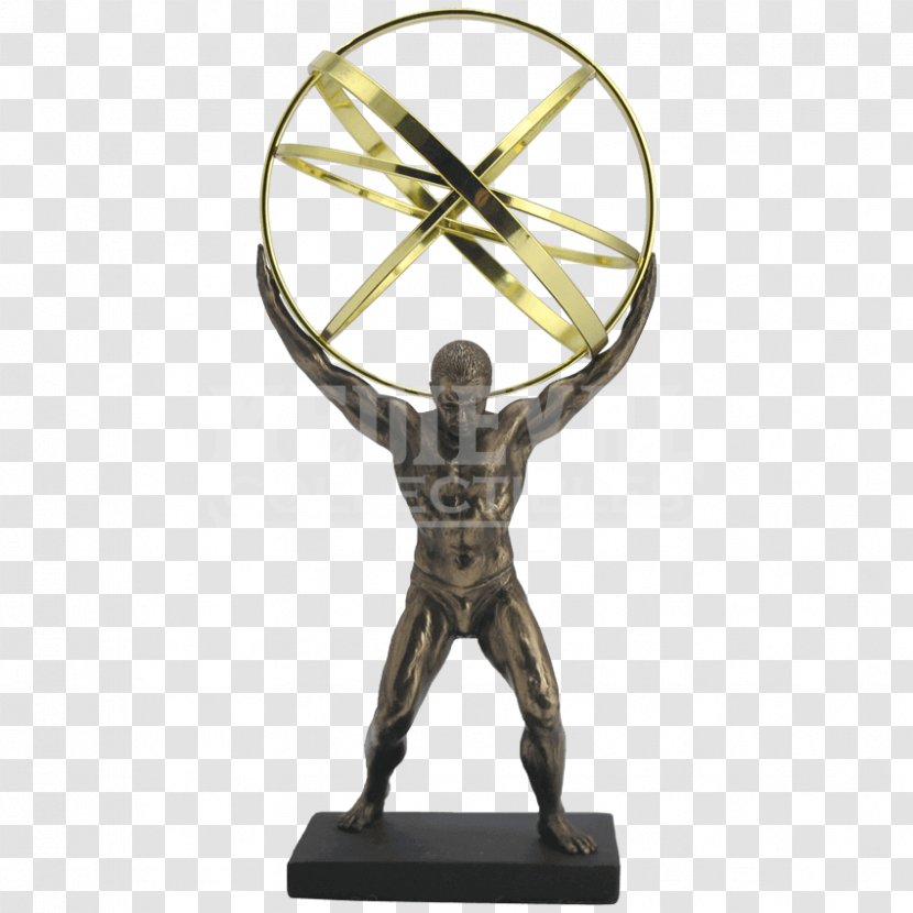 Atlas Greek Mythology Titan Zeus Twelve Olympians - Trophy - Figurine Transparent PNG