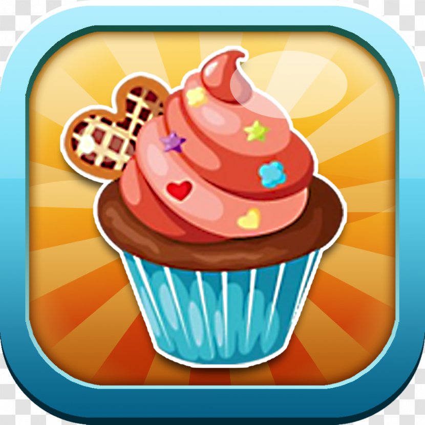 Sundae Cupcake Ice Cream Muffin Bakery - Cone Transparent PNG