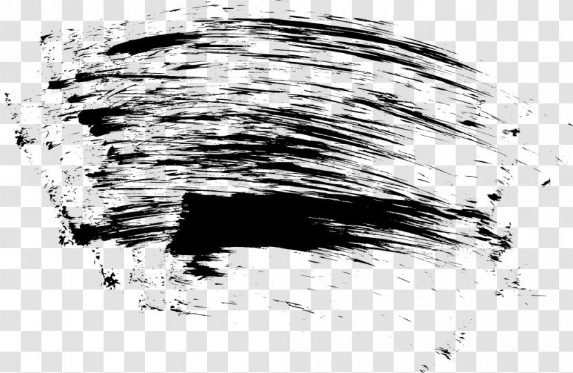 Drawing Grunge Black And White - Scratches Transparent PNG