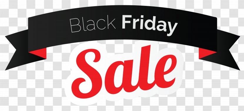 Black Friday Discounts And Allowances Sales Banner Clip Art - Text Transparent PNG