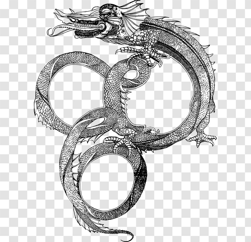 Serpent China Picture Frames Dragon Clip Art - Body Jewelry Transparent PNG