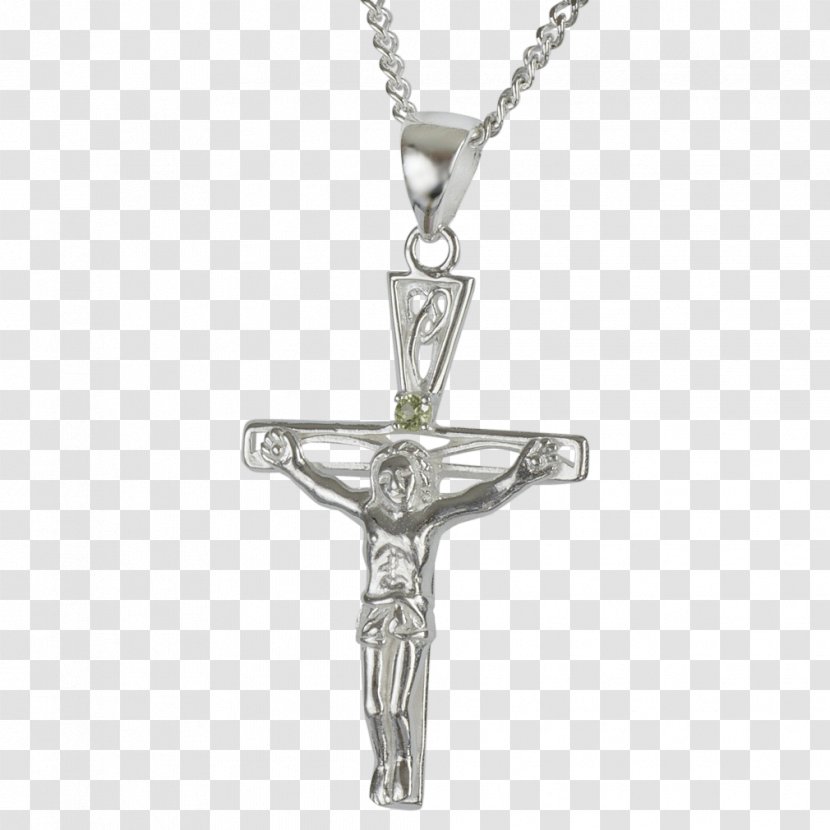 Crucifix Charms & Pendants Necklace Body Jewellery - Silver Transparent PNG