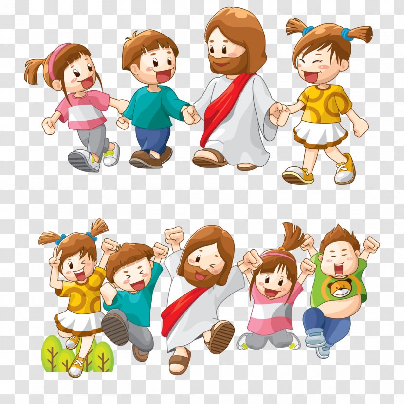 Bible Child Clip Art - Toddler - Jesus Vector Transparent PNG