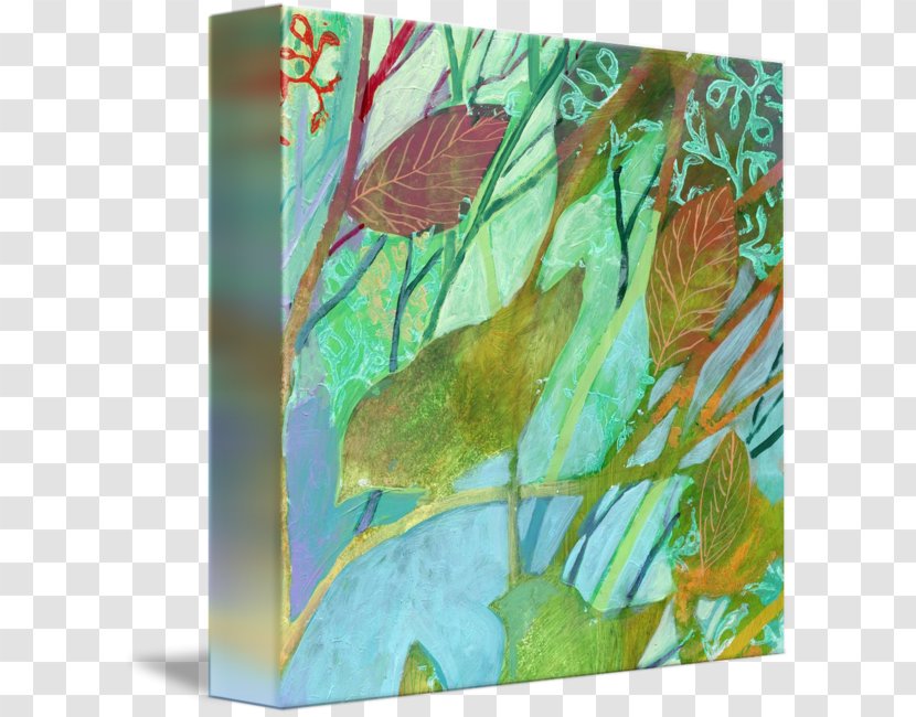 Gallery Wrap Ecosystem Feather Fauna Canvas - Freshwater Aquarium - Forest Leaves Transparent PNG