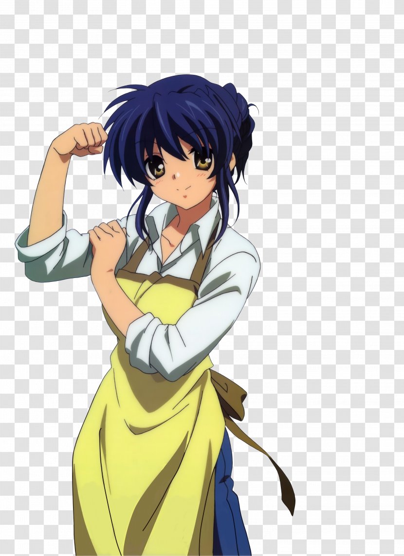 Clannad Sanae Furukawa Character Nagisa Kyou Fujibayashi - Frame - Apron Transparent PNG