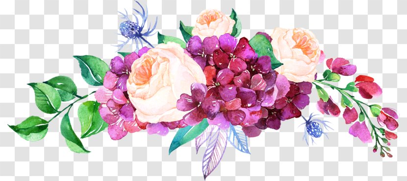 Wedding Invitation Watercolor Painting Flower Bouquet Clip Art - Work Of - Flowers And Fruits Image Transparent PNG