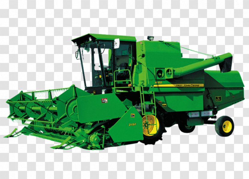 John Deere Reaper Combine Harvester Agricultural Machinery - Agriculture - Tractor Transparent PNG
