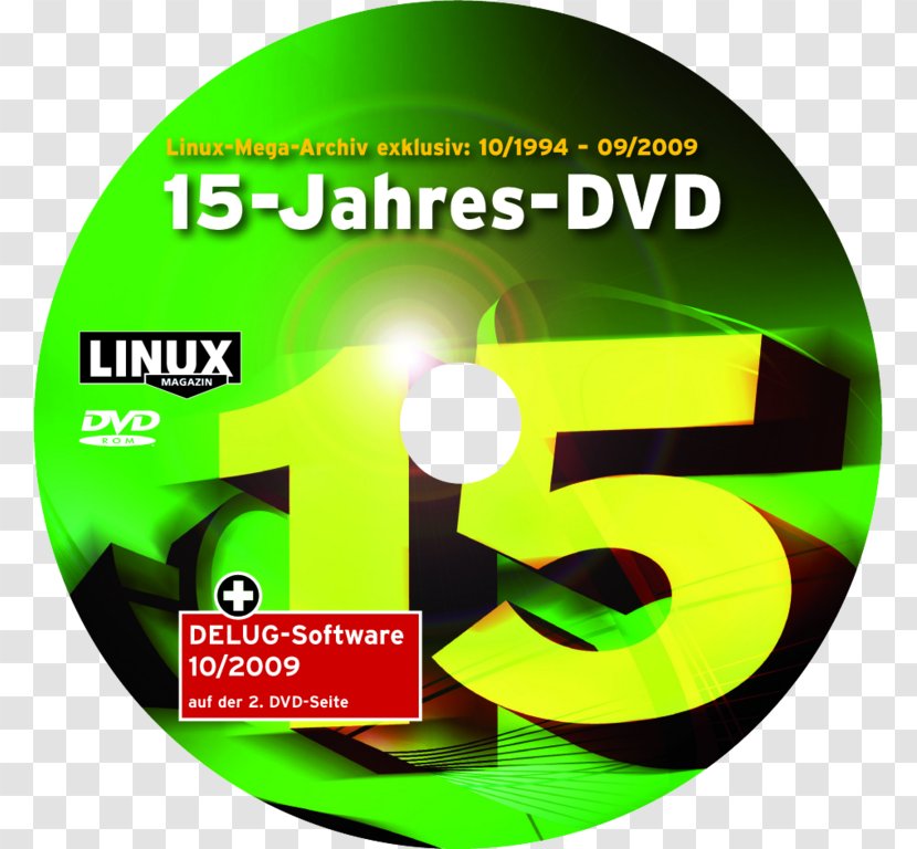 Compact Disc Linux Magazine Logo DVD - Green - Webserver Transparent PNG