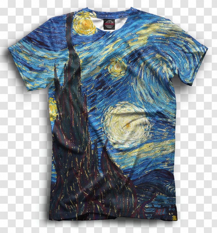 T-shirt The Starry Night Painting Painter Transparent PNG