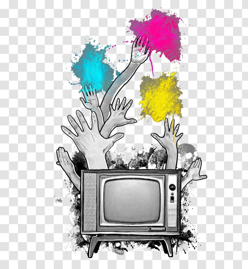 Television Illustration - Drawing - Simple TV Palm Transparent PNG