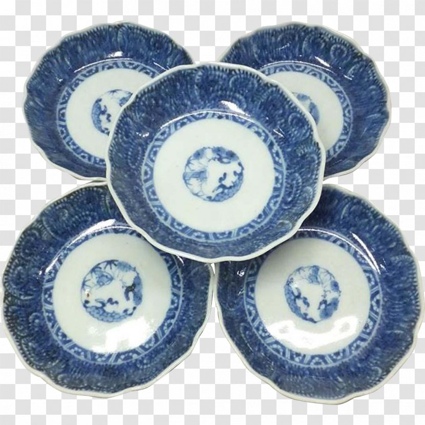Tableware Plate Imari Ware Blue And White Pottery - Serveware Transparent PNG