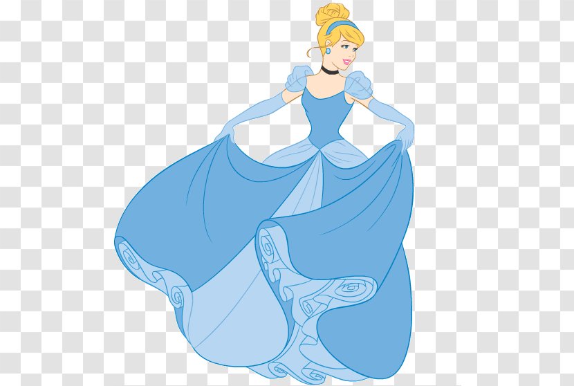 Cinderella Disney Princess Drawing The Walt Company - Mythical Creature - Electric Blue Transparent PNG