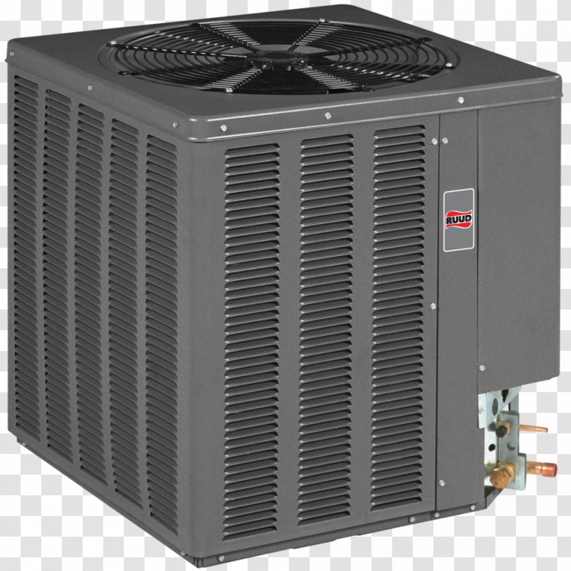 Furnace Air Conditioning Rheem Seasonal Energy Efficiency Ratio Condenser - Scroll Compressor - Cooling Transparent PNG