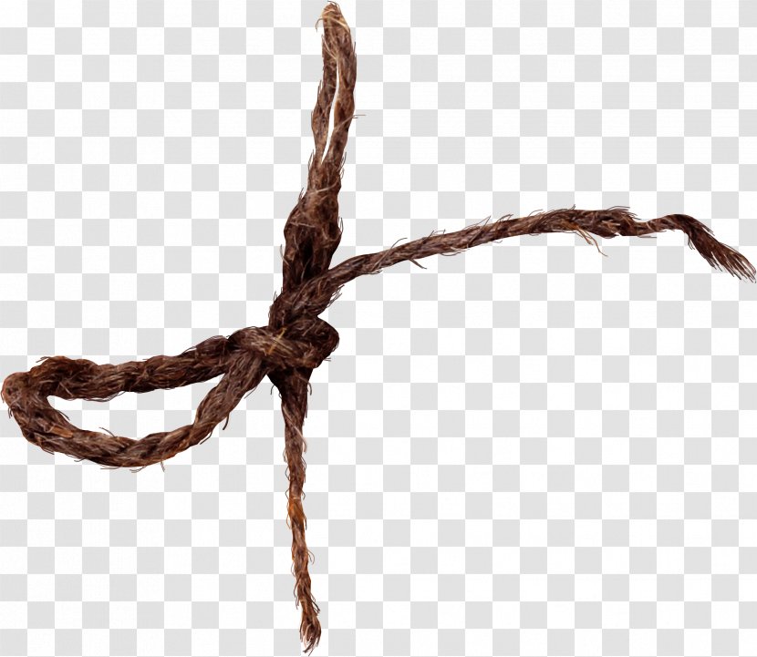 Rope Hemp Knot Bow - Wood Transparent PNG