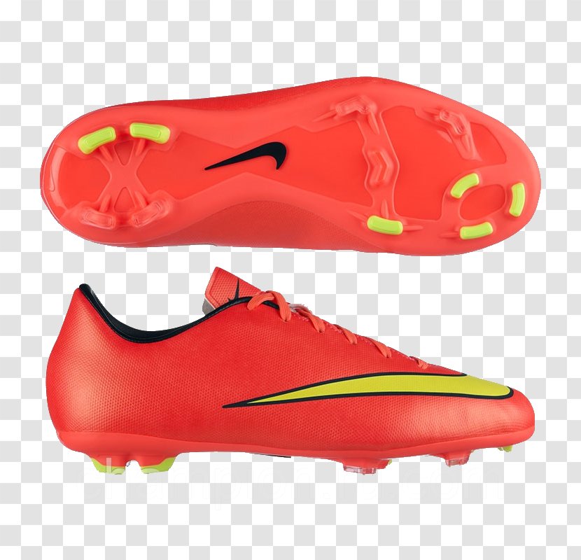 Football Boot Nike Mercurial Vapor Hypervenom Shoe - Red Transparent PNG
