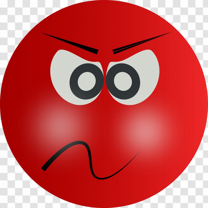 Smiley Anger Face Clip Art - Symbol - Angry Emoji Transparent PNG