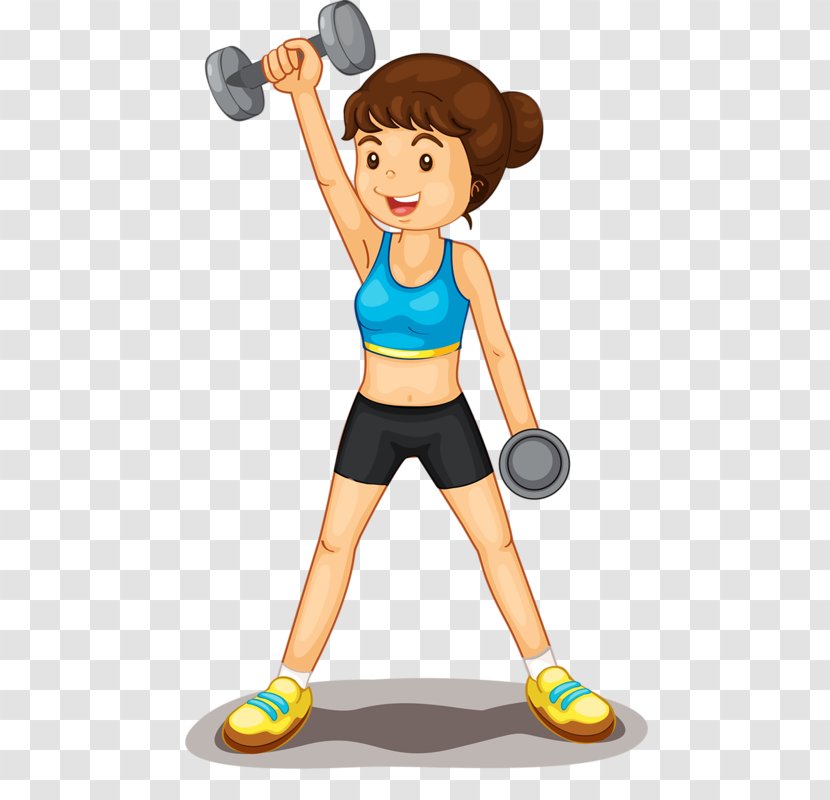 Woman Cartoon - Olympic Weightlifting - Playing Sports Barbell Transparent PNG