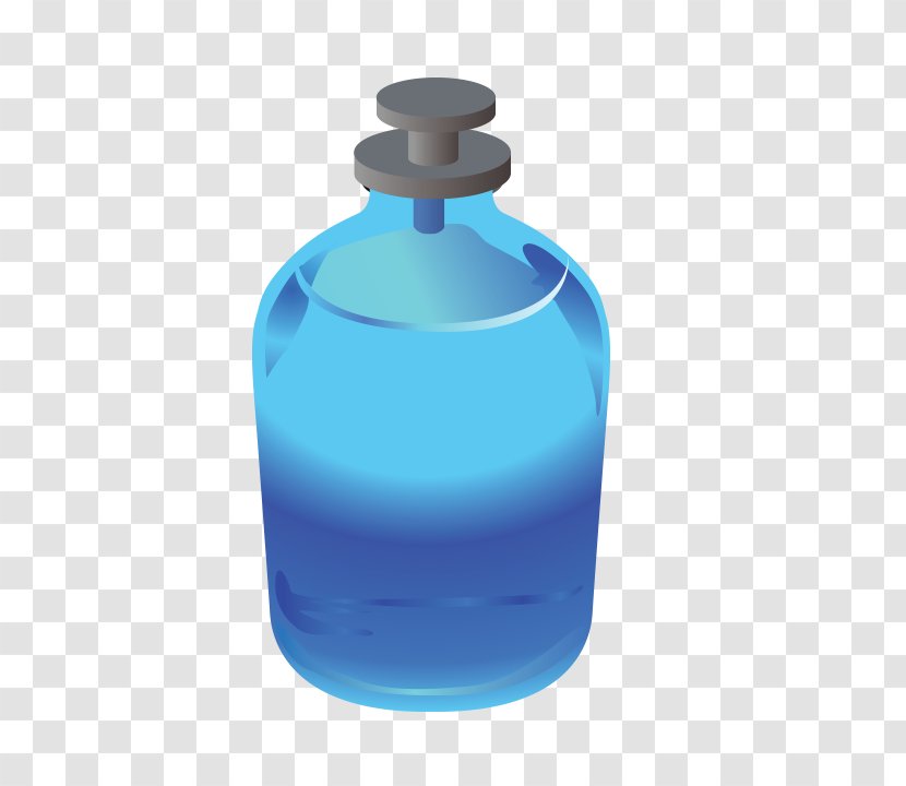 Reagent Bottle Liquid - Blue Transparent PNG