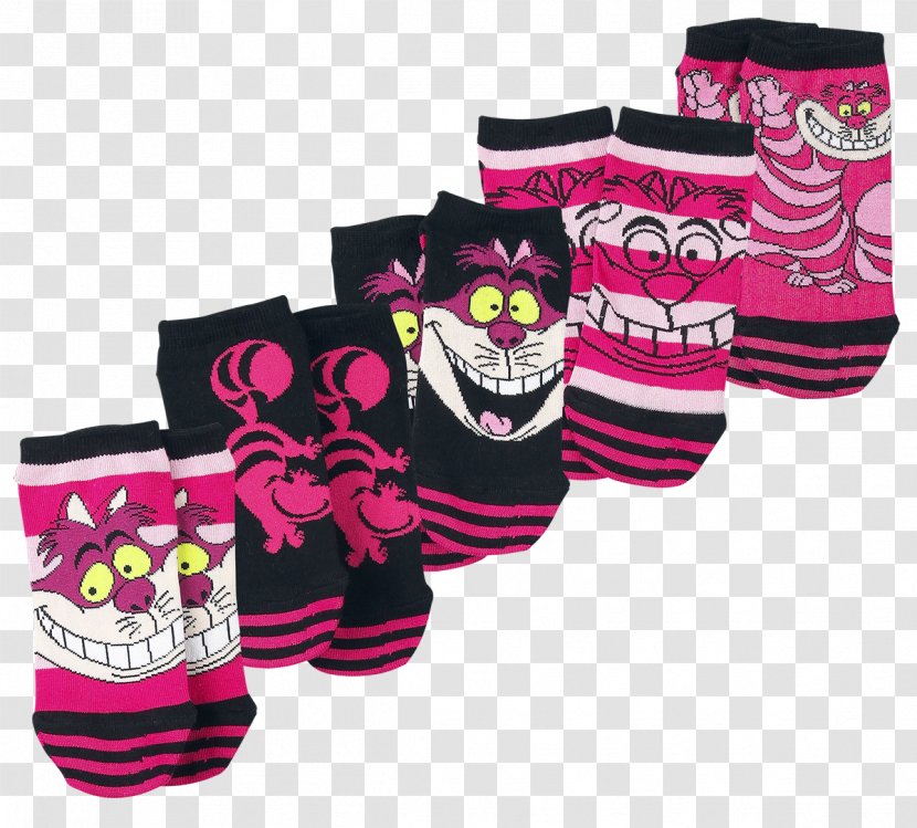 Cheshire Cat Sock Knee Highs Clothing Stocking - Brand - Socks Girls Transparent PNG
