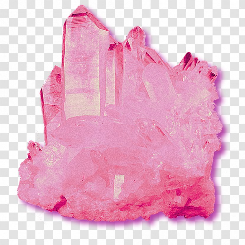 Rose Quartz Crystal Mineral Rock - Gemstone Transparent PNG