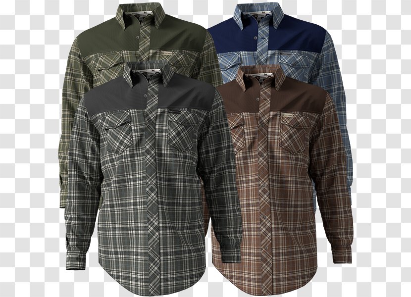 Dress Shirt Flannel Tartan T-shirt Clothing Transparent PNG