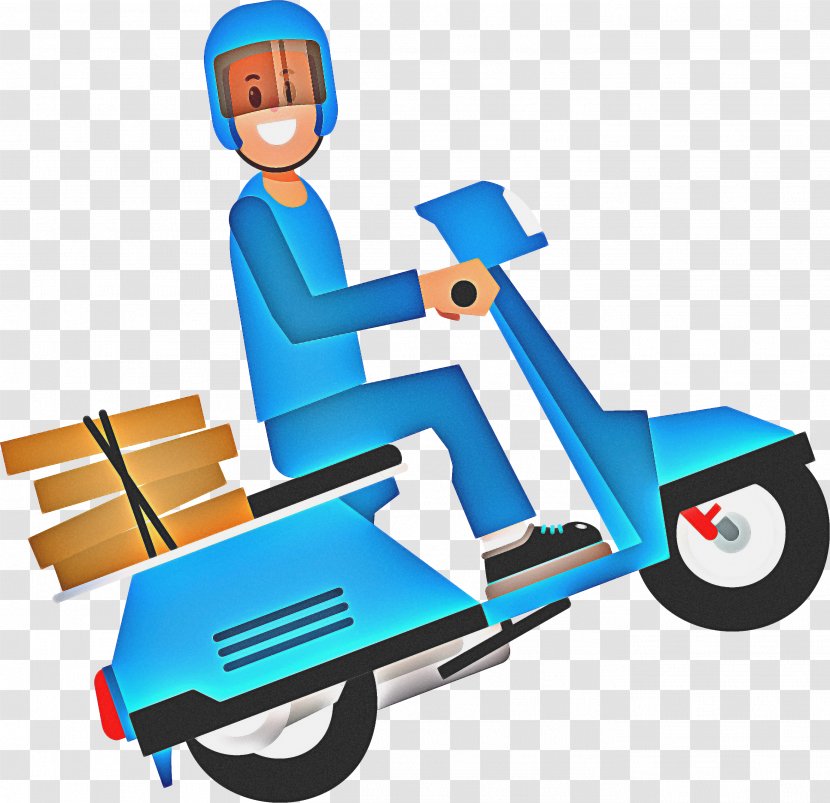 Bicycle Cartoon - Package Delivery - Wheel Pallet Jack Transparent PNG