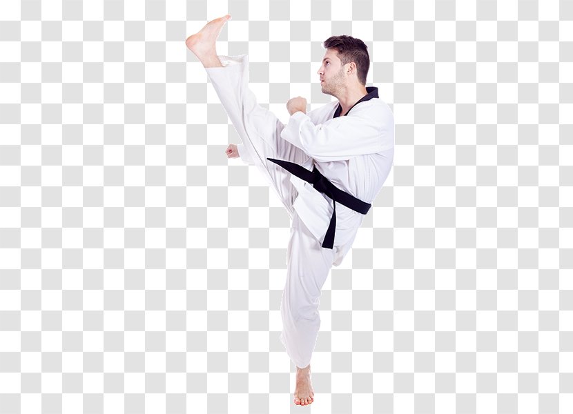 Karate Dobok Martial Arts Taekwondo Kick - Shoulder Transparent PNG
