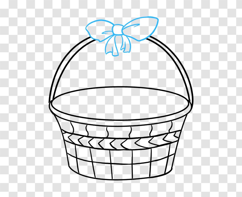 Drawing Easter Basket Line Art Image - Picnic - Bascket Pattern Transparent PNG