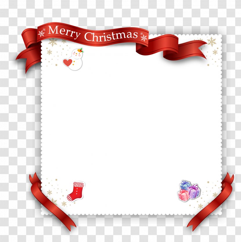 Paper Christmas Day Stockings Image Gift - Ornament - Bibe Border Transparent PNG