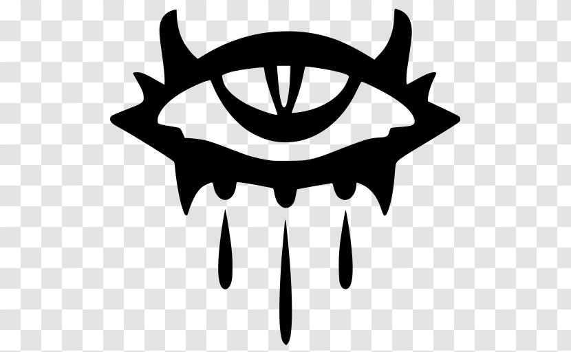 Neverwinter Nights Hordes Of The Underdark Logo - Symbol - Wing Blackandwhite Transparent PNG