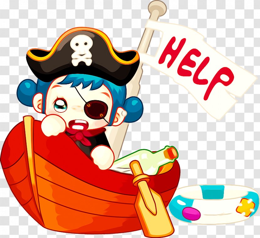 Piracy Cartoon Drawing - Artwork - Pirate Ship Transparent PNG