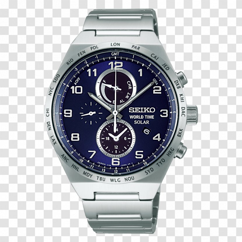 Seiko Solar-powered Watch Chronograph Lorus - Strap Transparent PNG