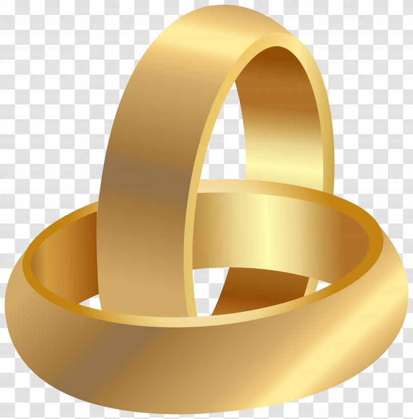 Wedding Ring Clip Art - Gold Transparent PNG