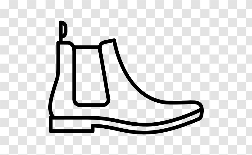 Chelsea Boot Leather Shoe Clothing - Monochrome Photography - Vector Transparent PNG