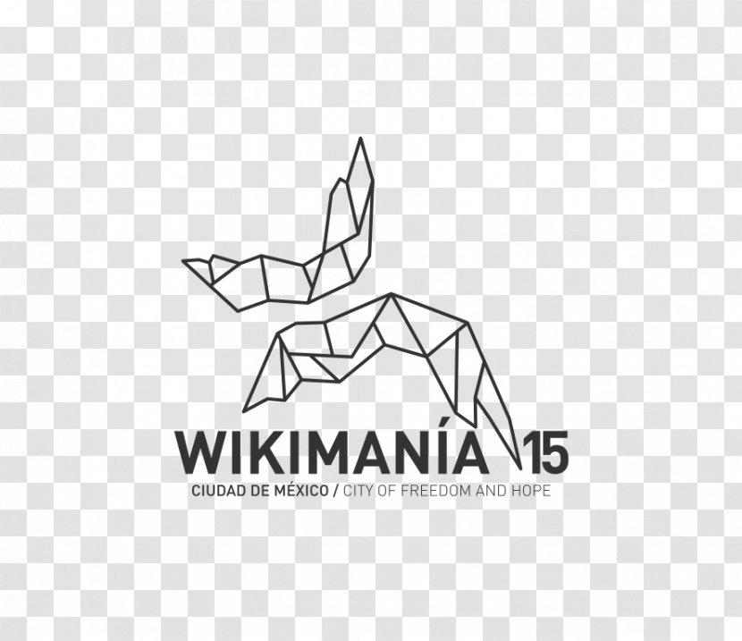 Product Design Logo Brand Wikimania - Black And White Transparent PNG
