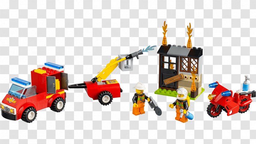 LEGO 10740 Juniors Fire Patrol Suitcase Toy Lego City Emergency Minifigure - Motor Vehicle Transparent PNG