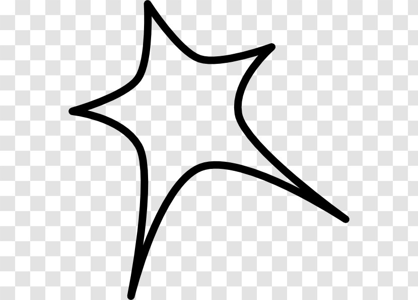 Star Clip Art - Leaf - Outline Vector Transparent PNG