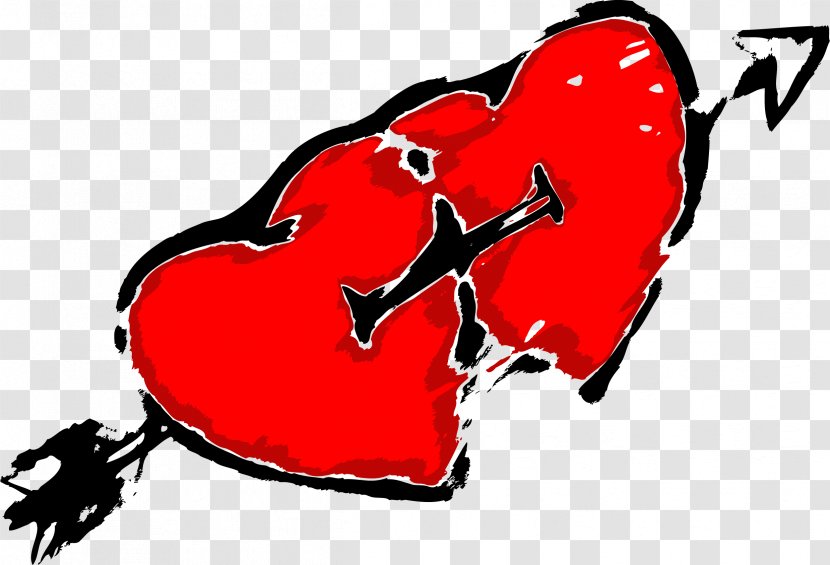Heart Illustration - Cartoon - Two Stone Mandrel Love Vector Transparent PNG