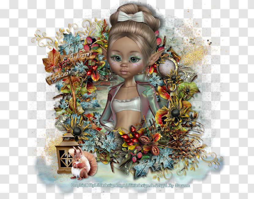 Christmas Ornament Doll - Autumn Beauty Transparent PNG