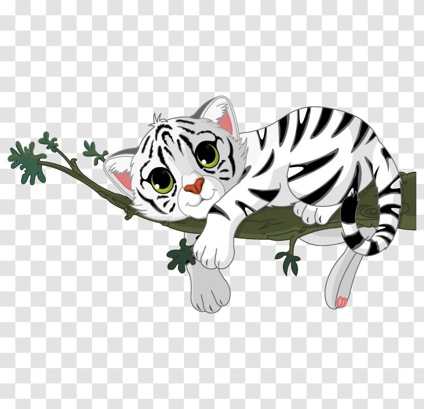White Tiger Sticker Paper Adhesive - Mammal Transparent PNG