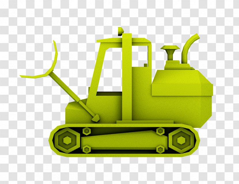 GIF Animation Image Bulldozer - Green Transparent PNG